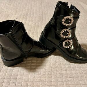 Nanette Lepore Women's Iggy Embellished Buckle Booties